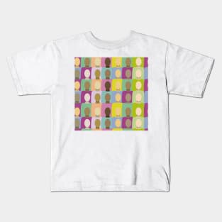 Skin Tones Seamless Background Pattern Kids T-Shirt